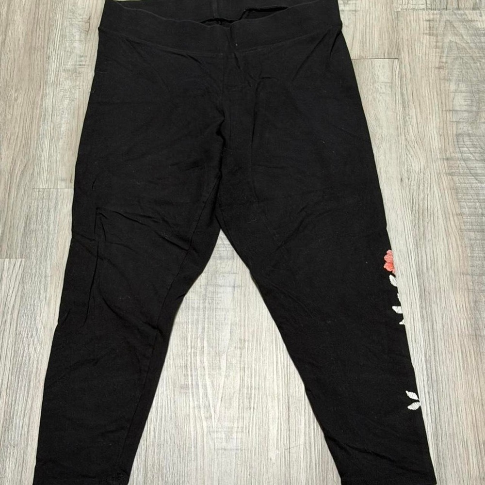 Torrid Floral Embroidered Leggings Women Size 1
